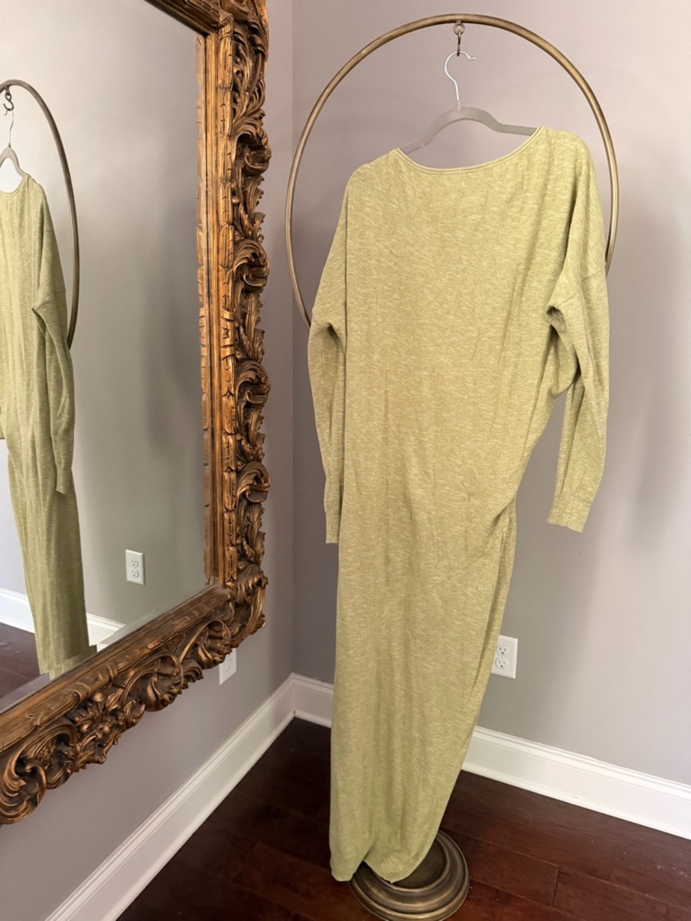 Free People Olive Green Long Knit Maxi Dress - Picture 7 of 7